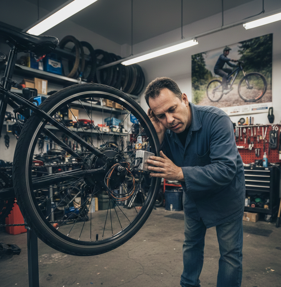 Motor de bicicleta elétrica usada