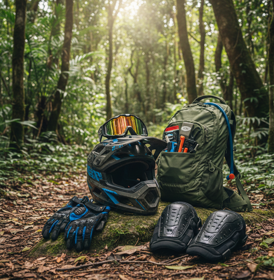 Equipamentos de segurança para e-MTB